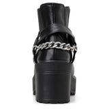 Gothic Sexy Boots Black Leather