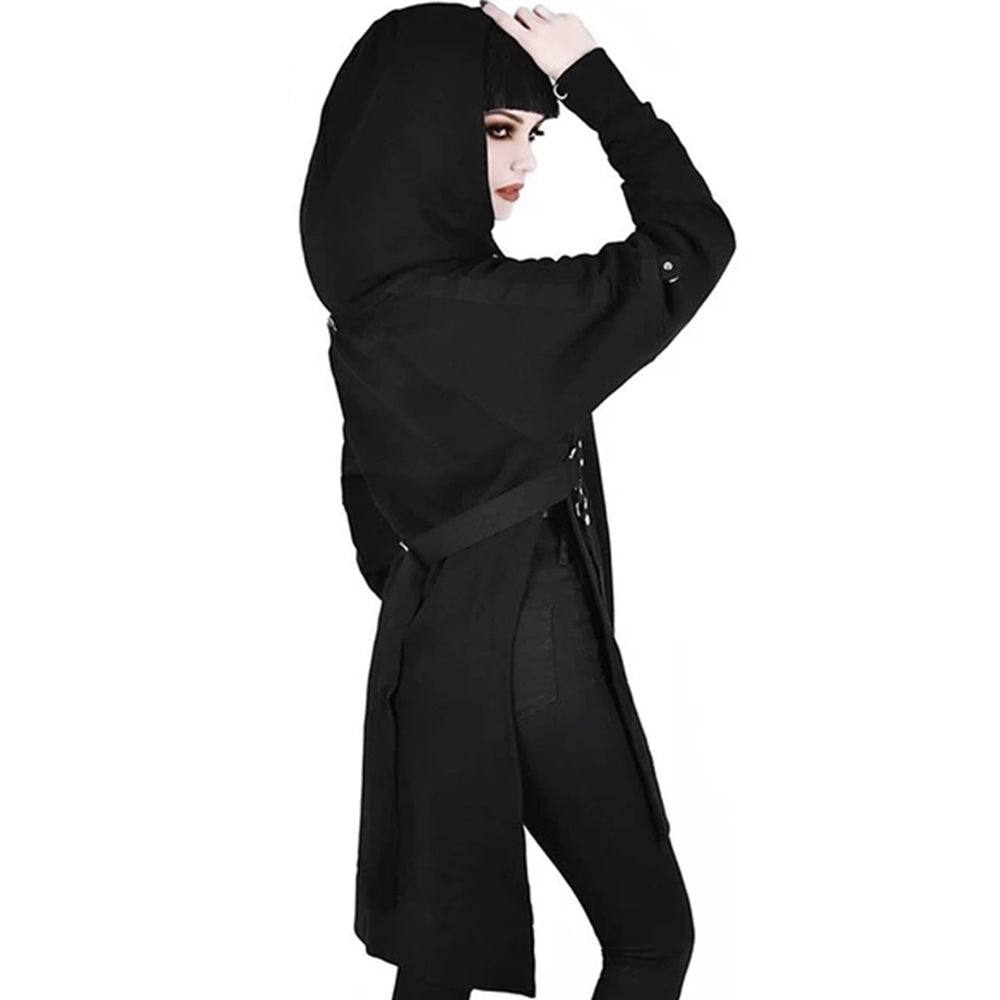Gothic Long Hoodies Sexy Hooded