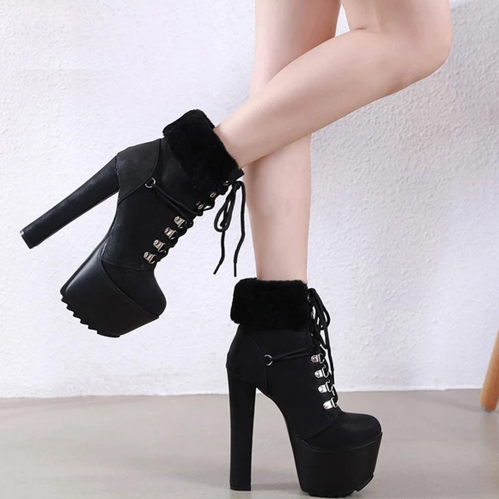 High Heels Punk Shoes Boot