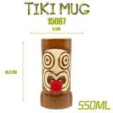 Tiki keller cocktail glass
