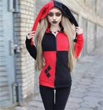 Hooded Clown Sweater Zipper Jacket