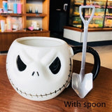Skull Skeleton Head Ghost Mug