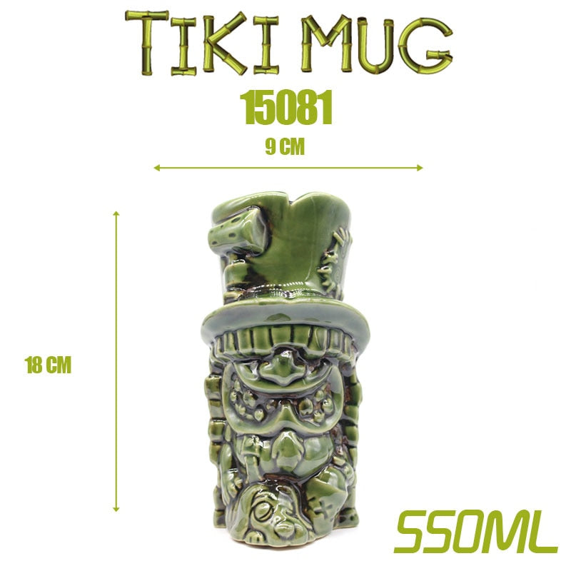 Tiki keller cocktail glass