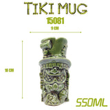 Tiki keller cocktail glass