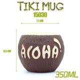 Tiki keller cocktail glass