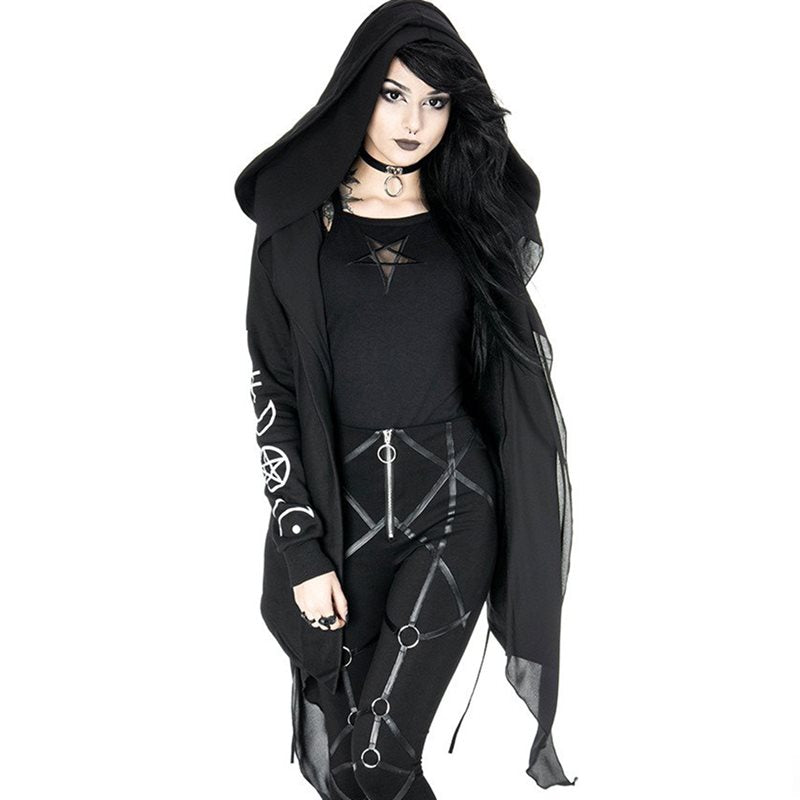 Gothic Asymmetric Cardigan Coat