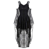 Dress Gothic Lace Dress Ruffle Off Shoulder