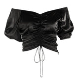 Sexy Chic Blouses Crop Top