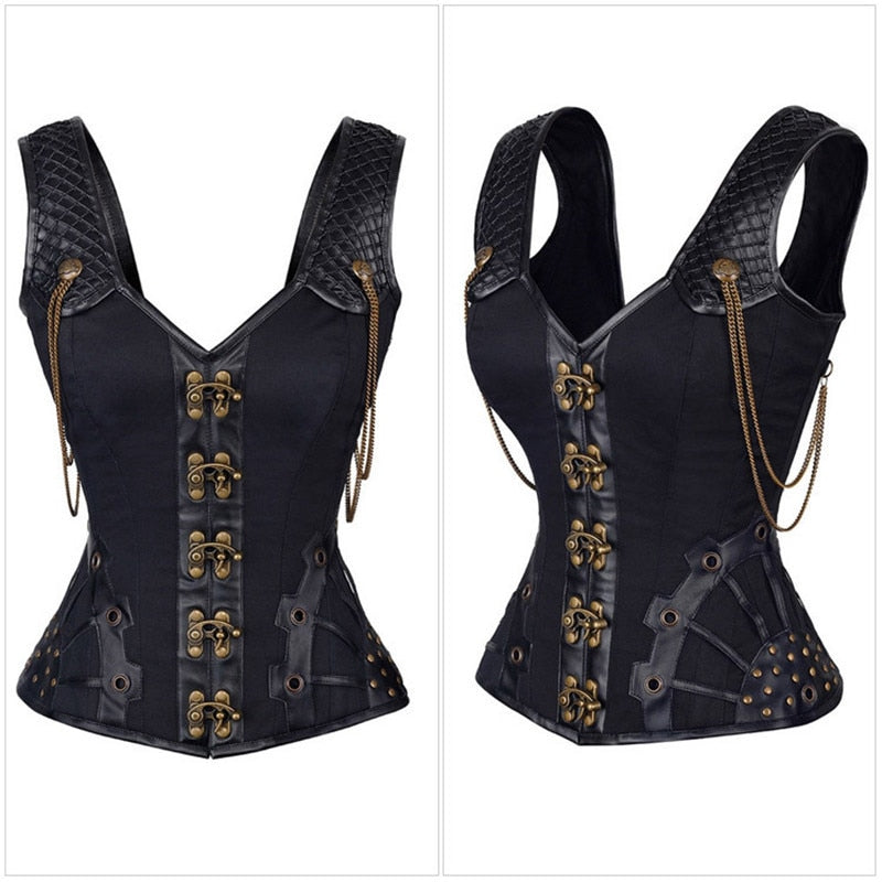 Corset Gothic Leather