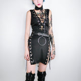 Gothic Black Split Sexy Mini Dresses