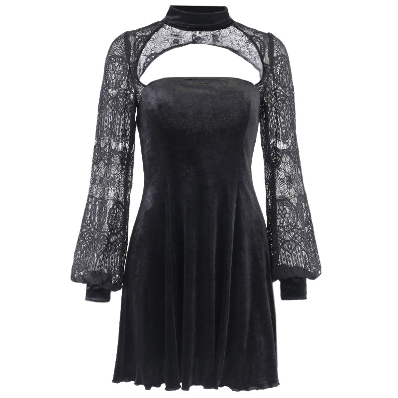 Sexy Long Sleeve Vintage Dress