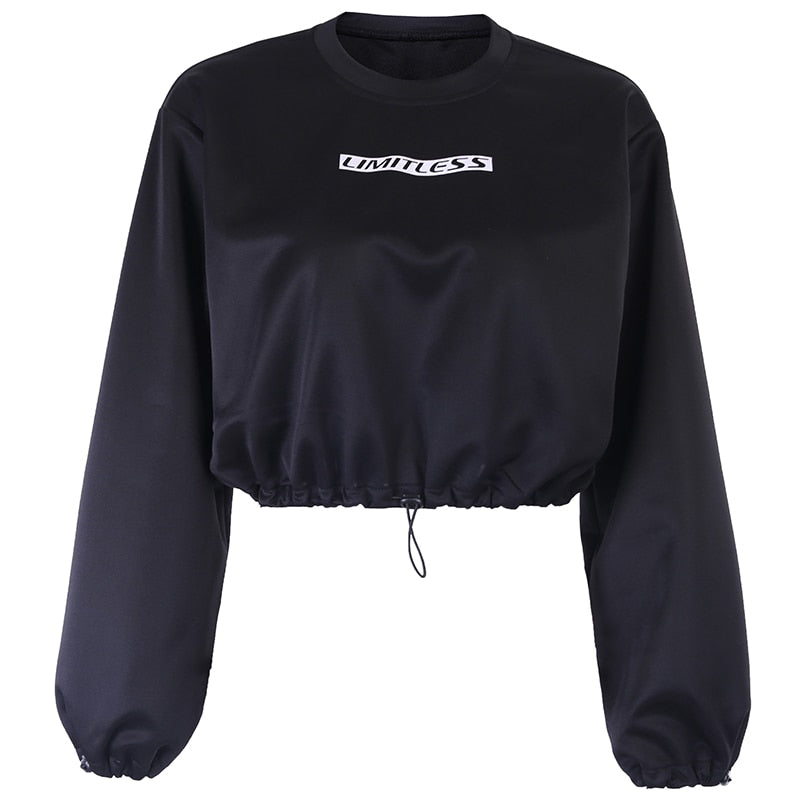 Hoodies Long Sleeve Crop Tops