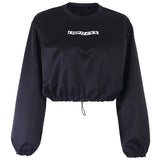 Hoodies Long Sleeve Crop Tops
