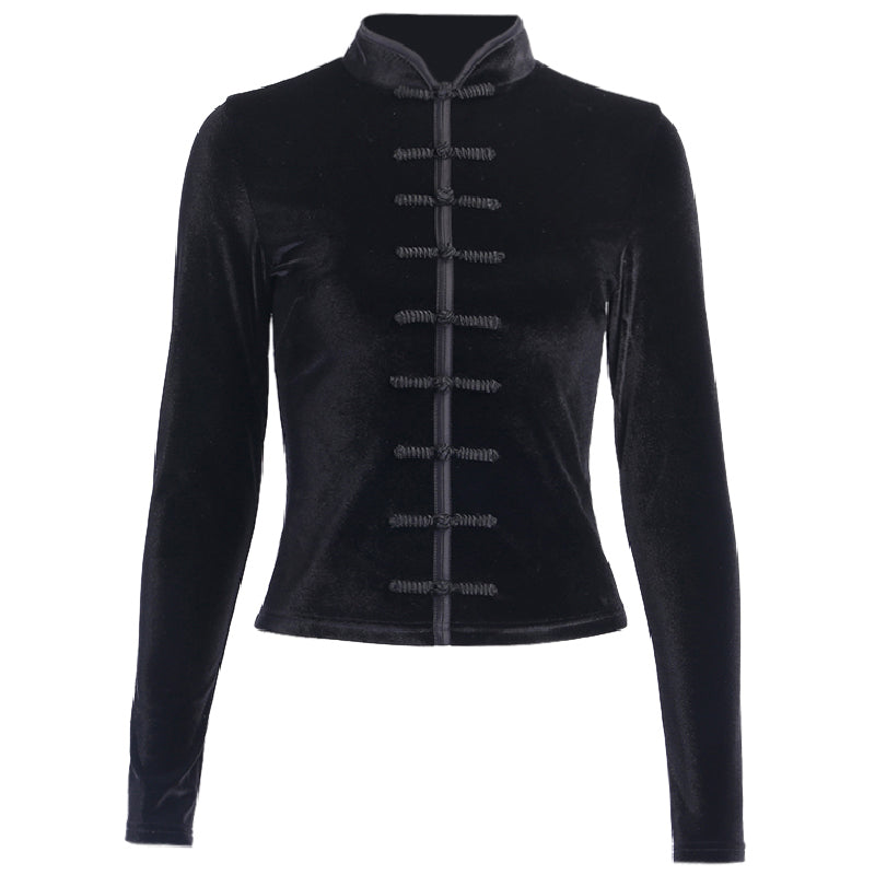 Long Sleeve Solid Lady Tops Casual T-shirts