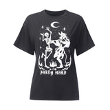 Skull Print Women T-shirt