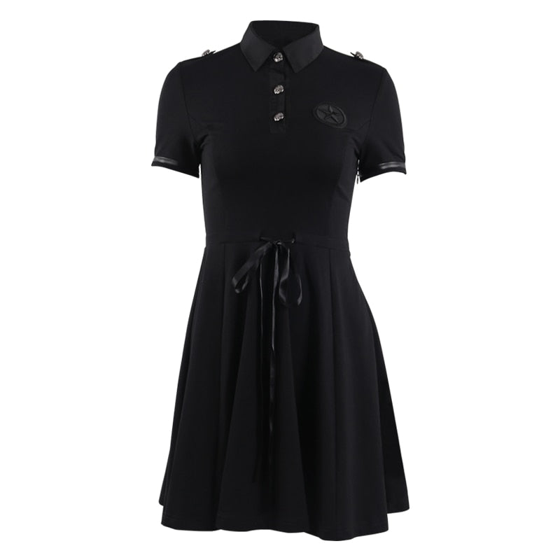 Sexy Darkness Pleated Short Dresses