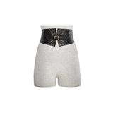 Gothic Retro Pattern Black Girdle