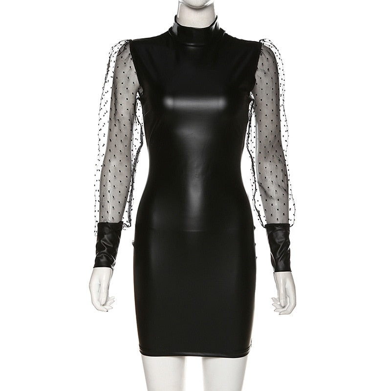 Punk Gothic Dresses Mesh Fashion