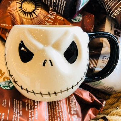 Skull Skeleton Head Ghost Mug