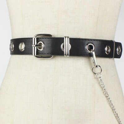 Waist Belt Rock Black Chain