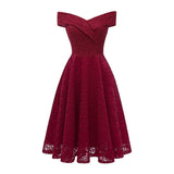 Party Dress Vintage Lace Black