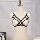 Garter Belt Rave Pastel Gothic Cage Bra