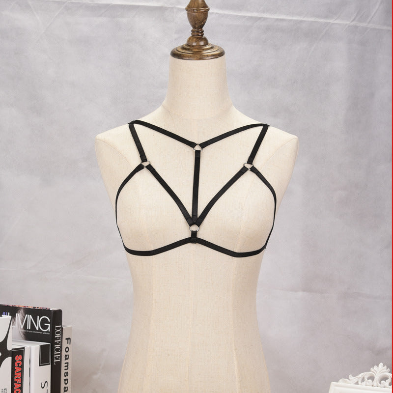 Garter Belt Rave Pastel Gothic Cage Bra