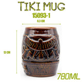 Tiki keller cocktail glass