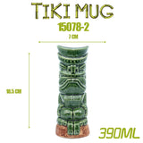 Tiki keller cocktail glass