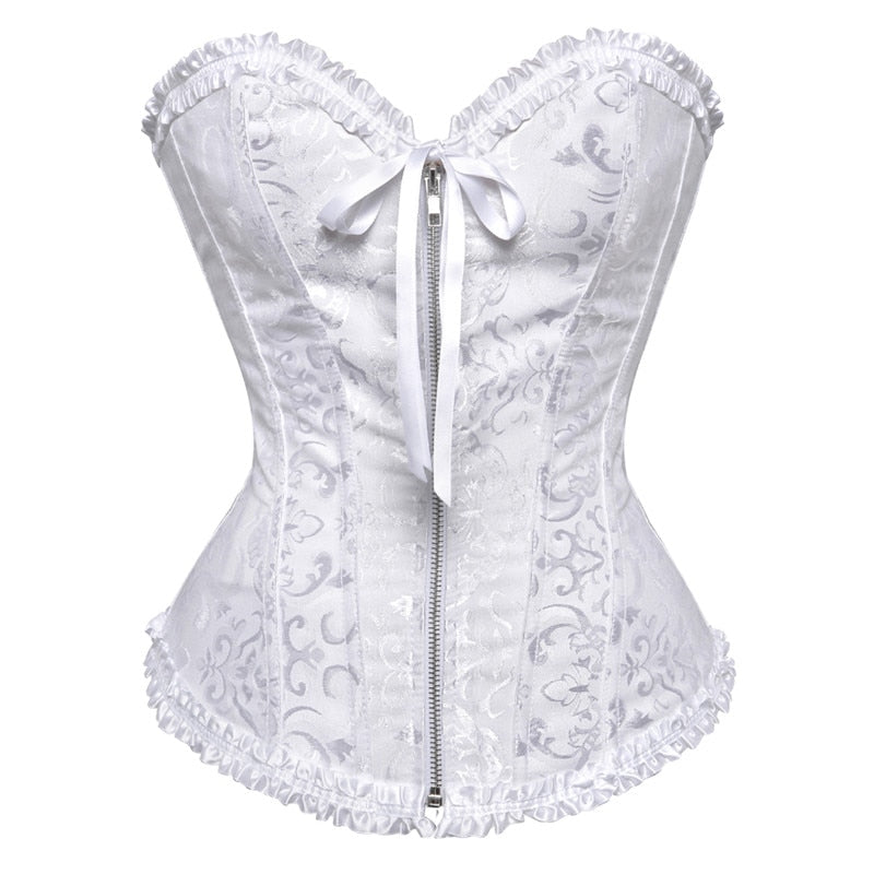 Sexy Gothic Zipper Bustiers