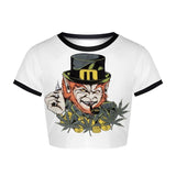 Simple Graphic Top Tees