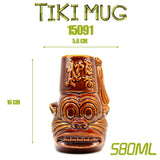 Tiki keller cocktail glass