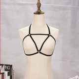 Garter Belt Rave Pastel Gothic Cage Bra