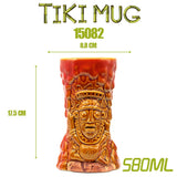 Tiki keller cocktail glass