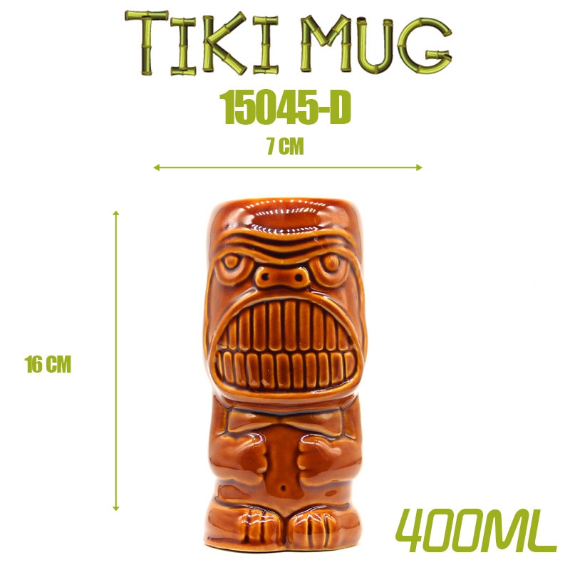 Tiki keller cocktail glass