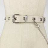 Waist Belt Rock Black Chain