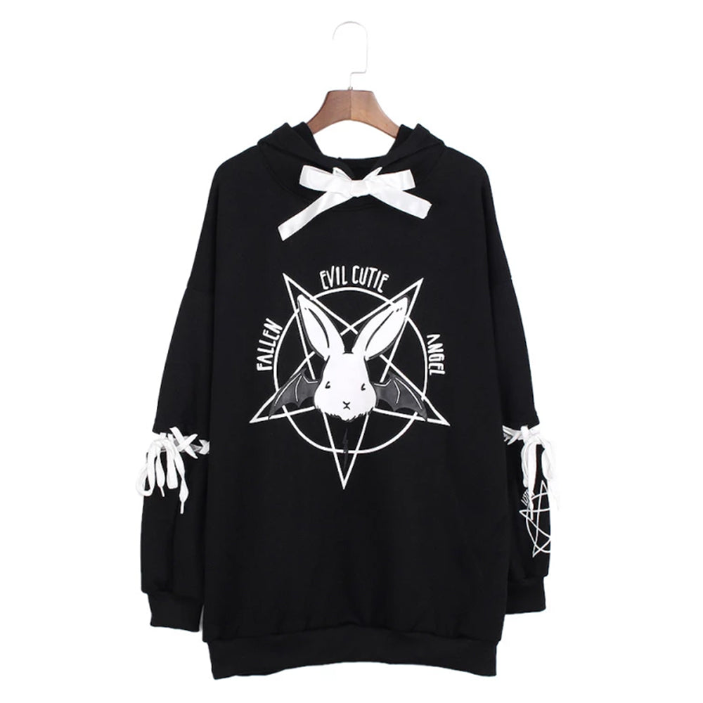 Hoodies Gothic Punk Velvet Hooded