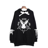 Hoodies Gothic Punk Velvet Hooded