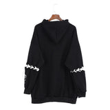 Hoodies Gothic Punk Velvet Hooded