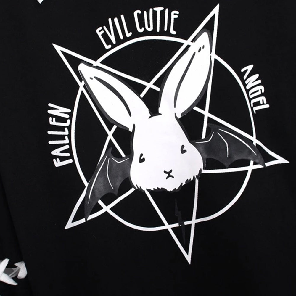 Hoodies Gothic Punk Velvet Hooded