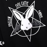 Hoodies Gothic Punk Velvet Hooded