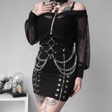 Gothic Circles Chain Waist Belt
