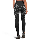 Satanic Pentagram Black Printed Leggings
