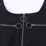 Hollow Out Buckle Belt Dresses