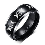 Triple Moon Goddess Ring Jewelry