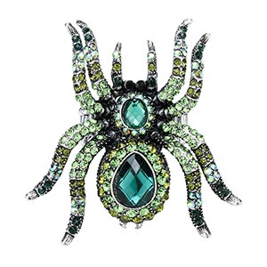 Spider Stretch Ring Scarf Clasp Halloween Party