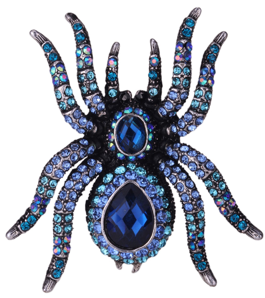 Spider Stretch Ring Scarf Clasp Halloween Party