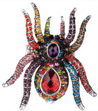 Spider Stretch Ring Scarf Clasp Halloween Party