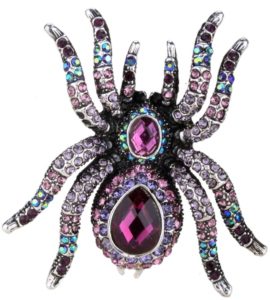 Spider Stretch Ring Scarf Clasp Halloween Party
