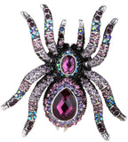 Spider Stretch Ring Scarf Clasp Halloween Party